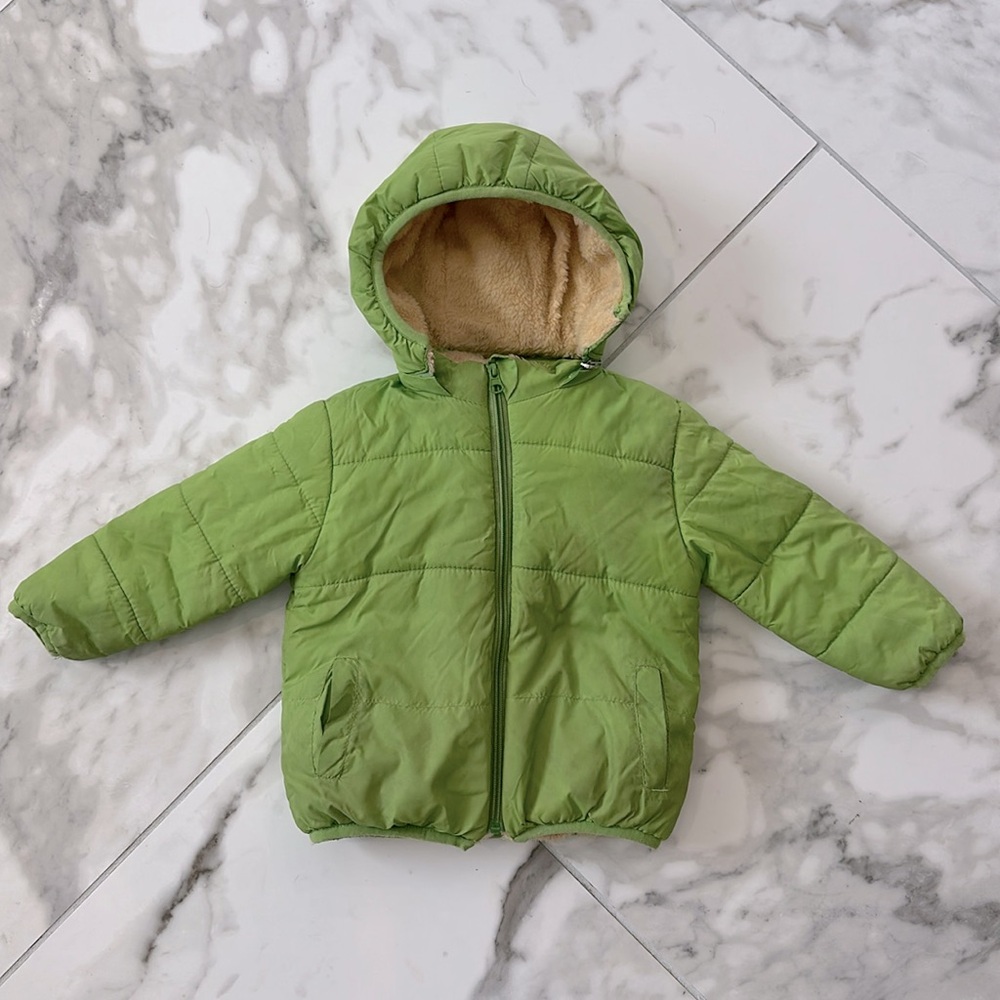 Amazon Kids Green Puffer Jacket